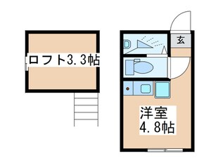 ATTIC　NAGATSUTAの物件間取画像